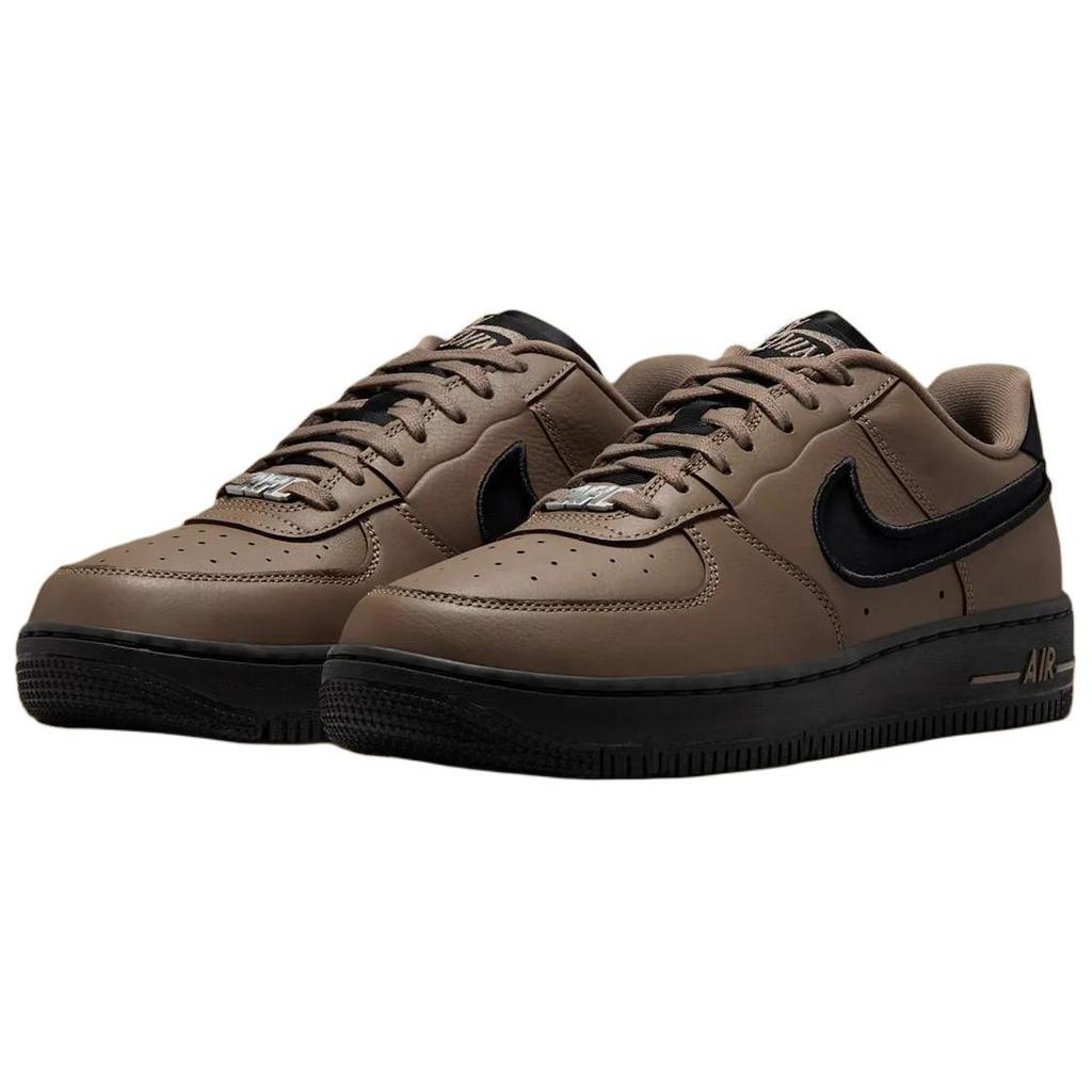 Nike Air Force 1 Dance Low Mink Brown Black Women Sneakers Metallic-Silver FJ7409-200
