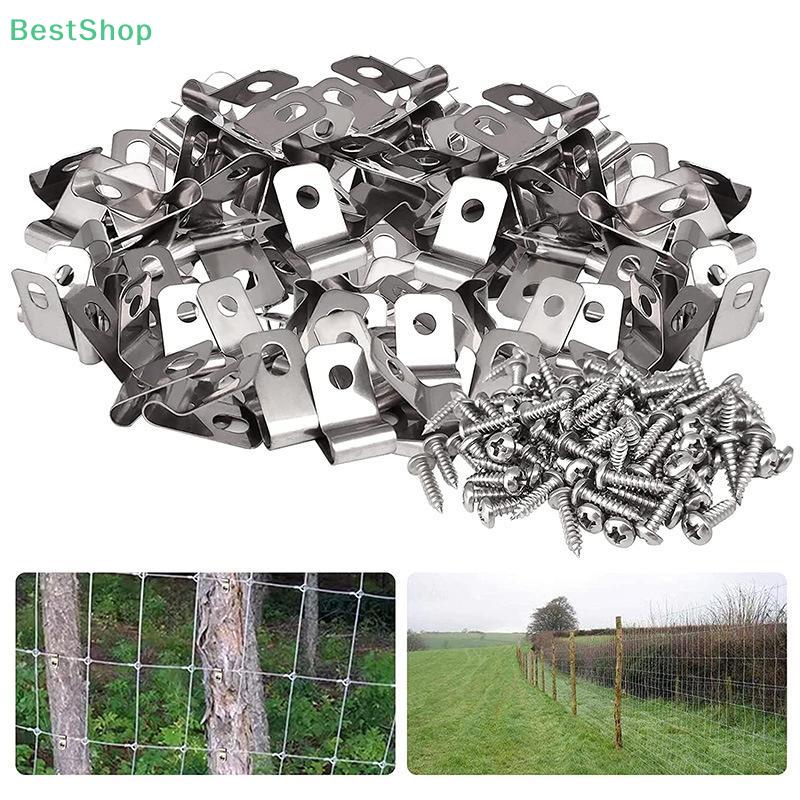 Stainless Steel Wire Clamps Are Used To Install Welded Wire Onto Wooden And Metal Livestock Fences, Iron Wire Fence Clamps.