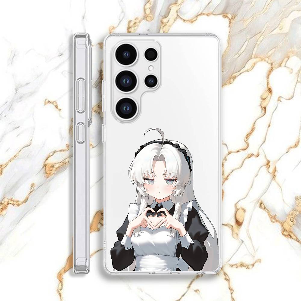 A-Arknights E-Endfield Perlica Чехол для телефона для Samsung S22,S24,S30,S10,S21,S25,S23,S10,PIus,Ultra,5G,FE,lite Прозрачная крышка