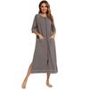2024 Spring/Summer Comfortable Maternity Nightgown: Casual Loose Fit, Three-Quarter Sleeves, Large Size Pajamas