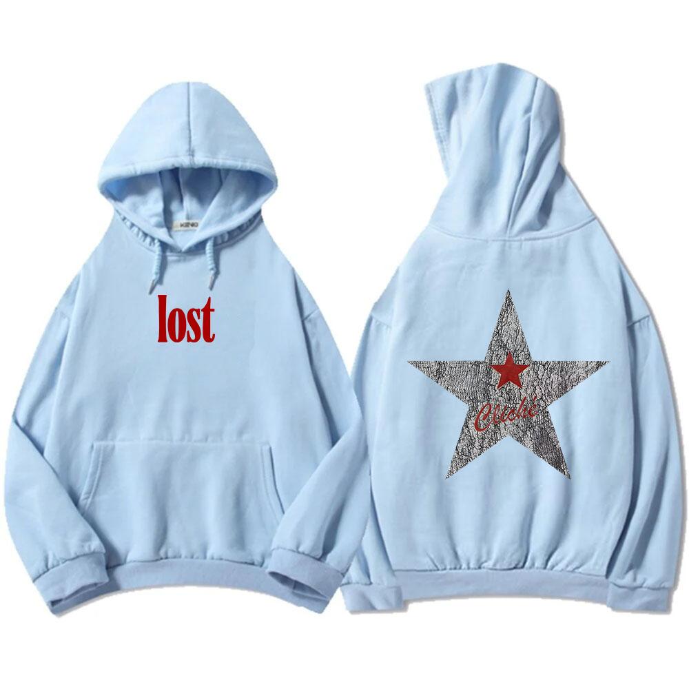 2025 Альбом Lost Americana Толстовки Machine Gun Kelly Mgk Толстовки С Длинным Рукавом Повседневный Гранж Уличная Одежда Унисекс Мужская Толстовка С Принтом