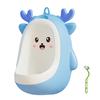 Boys Potty Training Urinal Cartoon Animal Shape Wall-Mounted Pee Trainer with Rotating Windmill Target Children Urinal