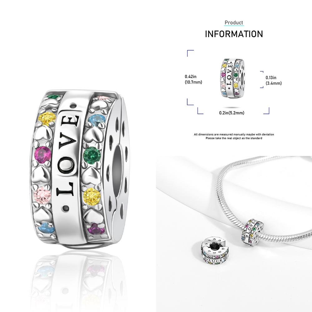 Циркон Сердце Клип Шармы Цветок Клевер Шарм Медь Морская Черепаха Бусины Подходят для DIY Оригинальный Браслет Ювелирные Изделия