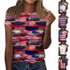 Women's Casual Independence Day Print Short Sleeve Top