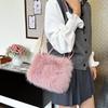 Autumn and Winter New Furry Bag Fur Crossbody Shoulder Strap Plush Bag Versatile Large Capacity Handbag for Women