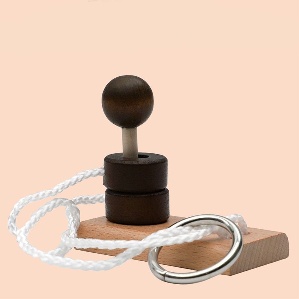 Wooden Threading Rope Loop Puzzle 3D Classic Kids