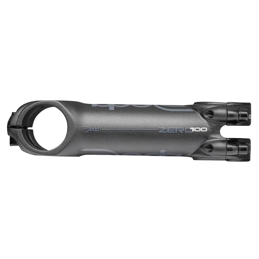 DEDA ZERO 100 BOB Matte Black 31.7/100 Stem, (Gray Logo)