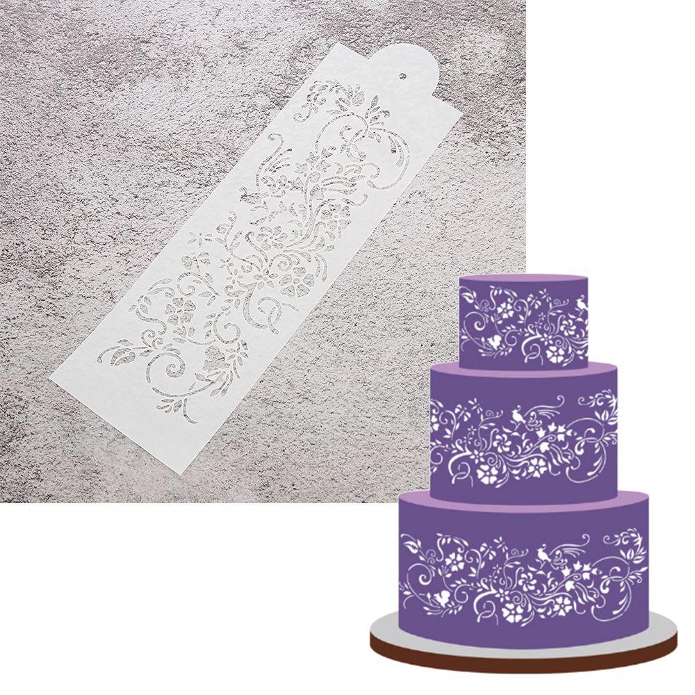 Художественная роспись своими руками Инструмент для выпечки краев Украшение цветов Трафарет для торта Печенье Формы для помадки