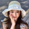 Ribbon Sunscreen Bucket Hat Lace Beach Fisherman Hat Elegant Bow Straw Hat Women