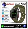Новые военные GPS умные часы для мужчин фонарик компас водонепроницаемый уличный спортивный трекер Bluetooth вызов умные часы