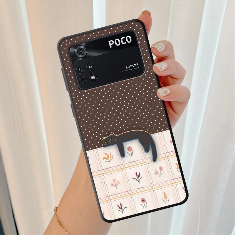 Мультяшная сетчатая кошка Чехол для телефона для Xiaomi Poco F8 M3 M4 M7 Pro C61 C50 C75 F1 F3 M5 X3 X4 X5 X7 Pro C71