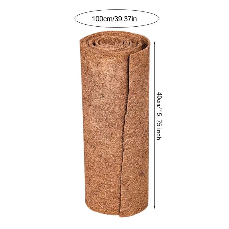 Plant Fiber Roll Natural Reptile Carpet Mat Reptile Bedding Supplies Insulation Flowerpot Basket Coconut Coir Liner Sheet Coco