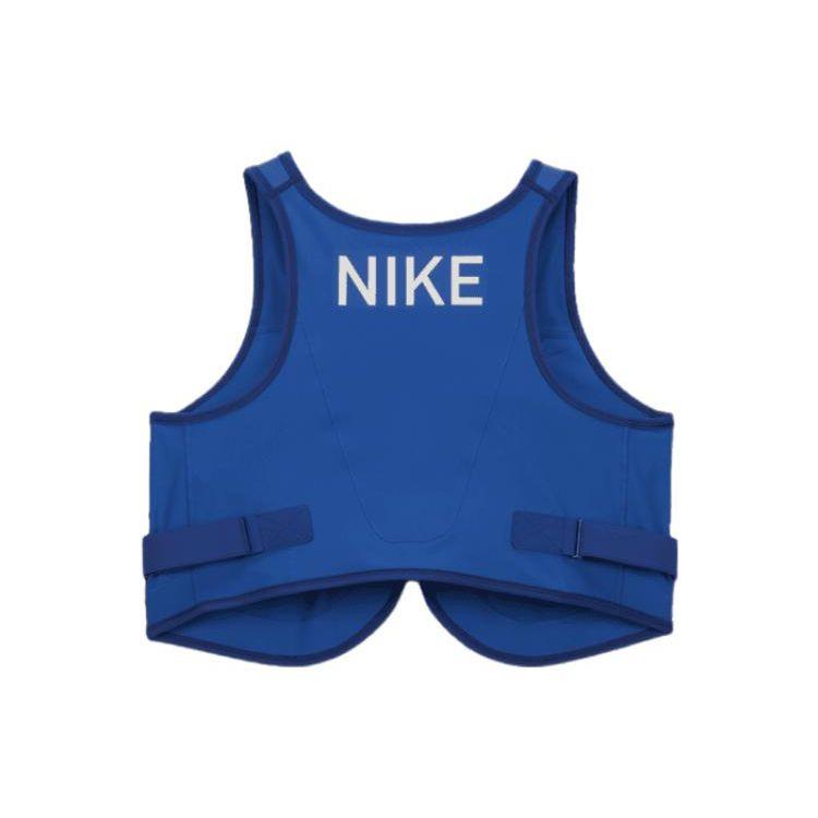 Nike X Ambush Collaboration SS23 American Vintage Letter Укороченный топ на шнуровке для женщин, топы синего цвета DN7655-480