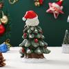 Мини-фигурка рождественской елки, Санта-Клаус, верхушка для рождественской елки, статуэтка из смолы, скульптура для дома и офиса