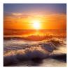 Wallpaper Sea Wave Sunset