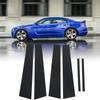 F9-Car Pillar Posts Door Window Trim Molding For Dodge 2011- Anti Scratch Stickers Accessories Black