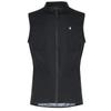 Lion De Capelmuur Cycling Vest, Stretch Wind Vest, Windproof and Water-Repellent, Black, Size L