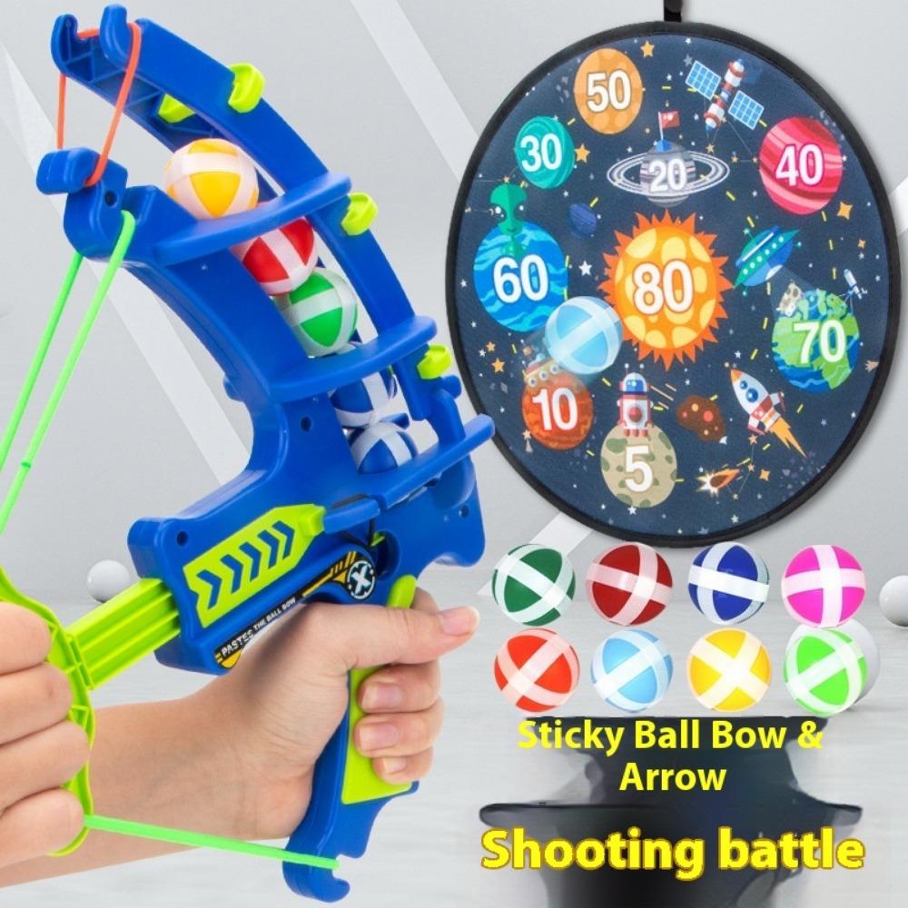 Children Throw Sticky Balls, Fold Targets, Bow and Arrow Launches, Parent-child Interactive Games