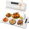 Portable Food Warmers,Roll Up Silicone Heating Mat For Food,Foldable Electric Warming Tray Party Essentials Hot Plate Keep Food Warm Heating Trays