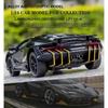 1/24 Lamborghini In League Car Sportive Diecast Sound Model & Light Pull Back Car Toy for Children's Hot Wheel LP770