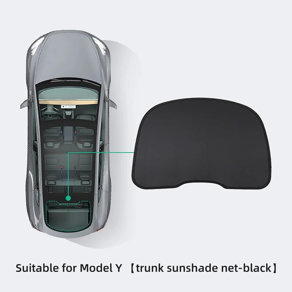 LUCKEASY для Tesla Model Y -2023 Автомобильная внутренняя солнцезащитная сетка Split 2 таблетки Anti-Clap Skylight Sunshade Net Protector