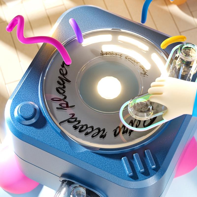 Мини-проигрыватель виниловых пластинок Мини-голосовой проигрыватель Брелок Функция воспроизведения Регулируемая ручка громкости Для ежедневного использования в путешествиях