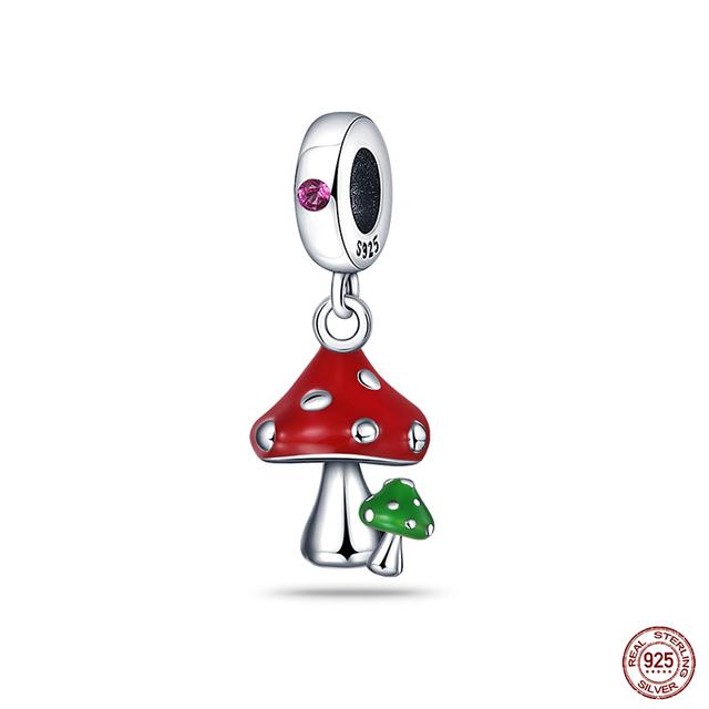 Новые стерлингового серебра 925 пробы красного цвета, подвески в форме сердца, бусины, ювелирные изделия на удачу, подарки