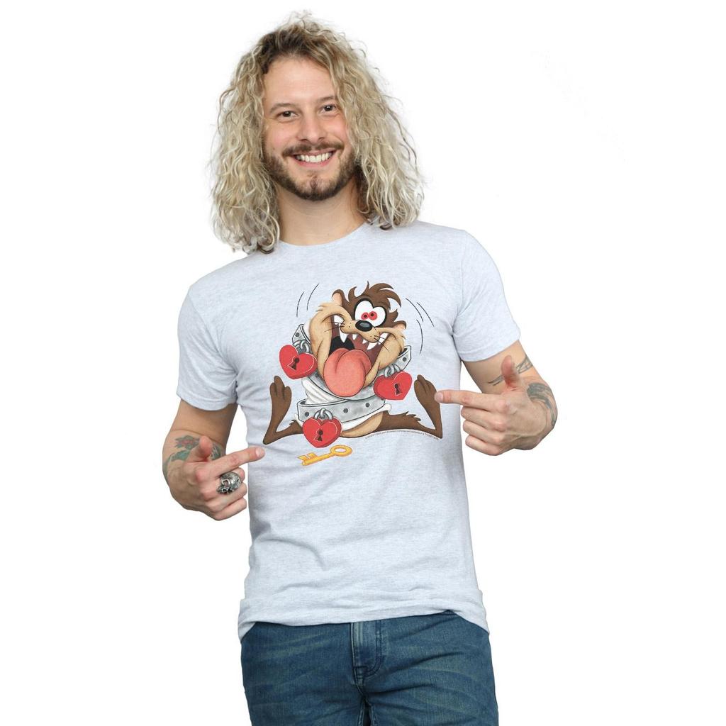 Looney Tunes Mens Taz Valentine´s Day Madly In Love T-Shirt