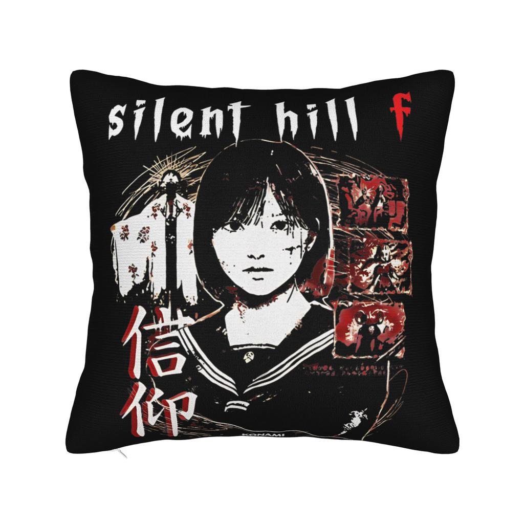 Lakeside Amusement Park Varsity Square Pillow Case Decorative Pillow Silent Hill Robbie the Rabbit Customized Cushion Covers