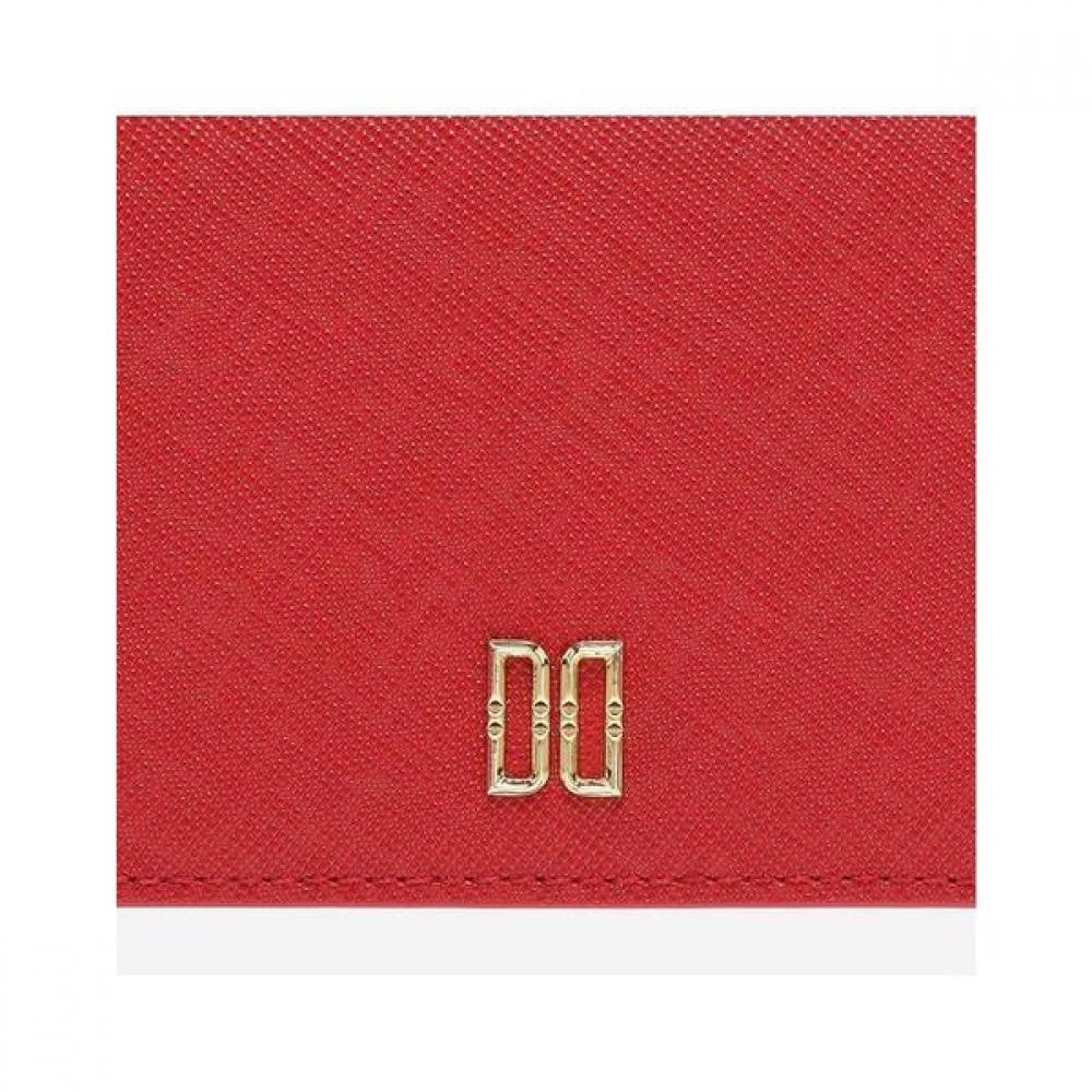 Daks Red Cutting Logo Card Wallet Dcwa0e002r2