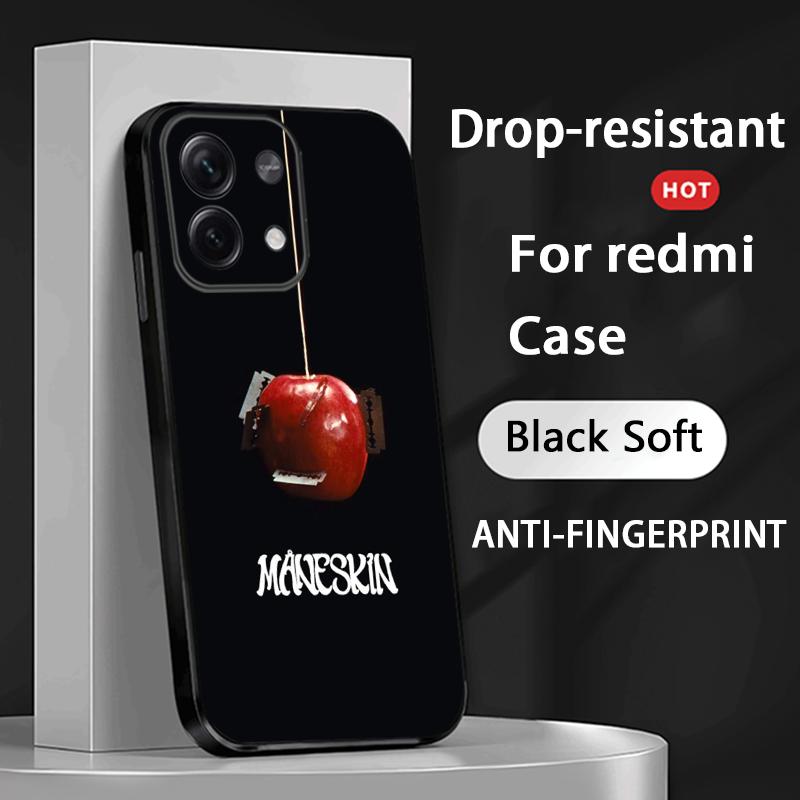 Чехол для телефона Maneskin с крутым узором группы Для Redmi Note 14 13 12 11 Pro Plus S 5G 14C A3 Мягкая черная задняя крышка телефона
