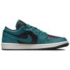 Air Jordan 1 Low SE Split - Яркие женские кроссовки Green Black White DR0502-300