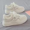 Весенние женские белые туфли Dad Shoes на толстой подошве 2025 года — дышащие, увеличивающие рост, универсальные кроссовки для весны и осени