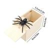 Коробка-прикол с пауком, деревянная коробка-пугалка, игрушка для розыгрышей, смешной подарок, 1 шт., коробка-прикол, игрушка для детской вечеринки T7V9