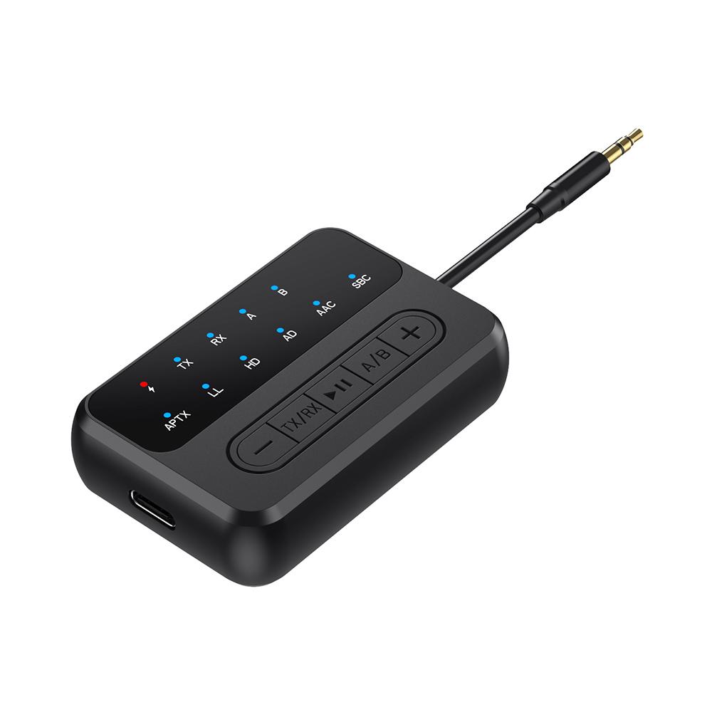 AptX Bluetooth аудио передатчик приемник 3.5MM AUX aptX-Adaptive AD/HD/LL AAC HiFi многоточечный беспроводной адаптер для ТВ ПК автомобиля
