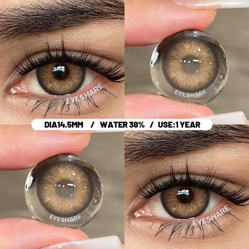 Eyeshare Синие цветные контактные линзы для глаз, натуральные линзы для глаз, серые контактные зеленые линзы, синие линзы, модные линзы, 1 пара