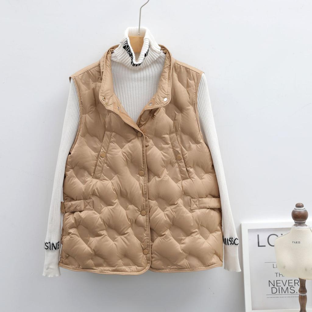 МОДА холодная зима женская 90 флис прессованный клей однотонный зимний жилет женский жилет женский новый пуховик Одежда