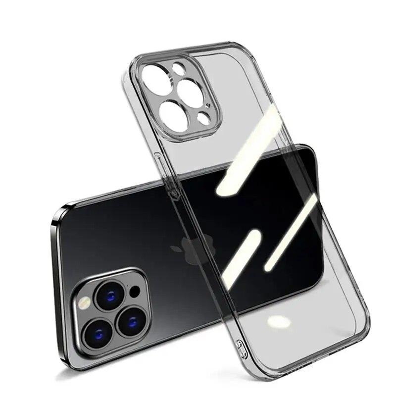 Ультратонкий прозрачный силиконовый мягкий чехол для iPhone 15 14 Plus 13 12 Mini 11 Pro XS Max X XR SE 2025 2020 7 8 Plus задняя крышка Coque
