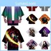 Изысканный аниме косплей Demon Slayer Kimetsu No Yaiba Свободное хаори Кимоно Халаты Пальто Топы с идеальной строчкой