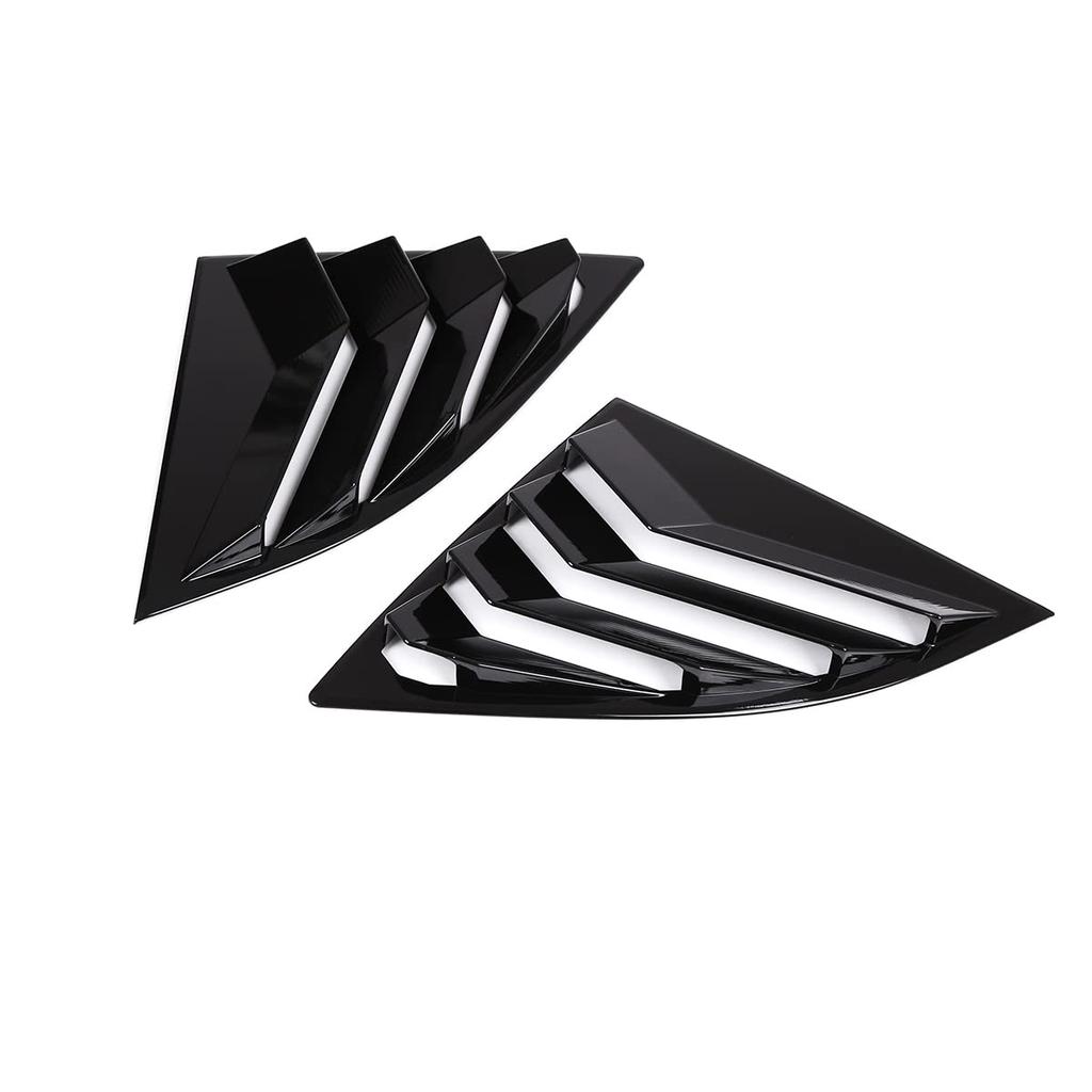 DIYUCAR Car Rear Window Rear Vent Window Car Shutter Side Vent Cover for Toyota Supra GR A90 A91 MK5 Shutter, Louvers, 2019-2022 (Black)