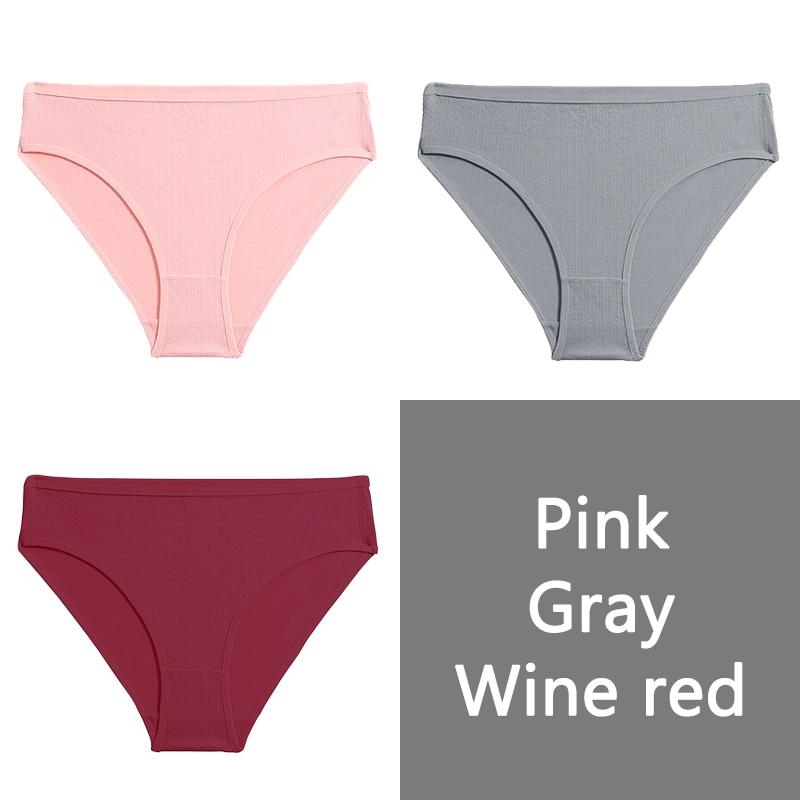 FINETOO Хлопковые трусики S-XL, женские трусы с низкой посадкой, женское удобное нижнее белье, модные жаккардовые трусики, нижнее белье, 3 шт.