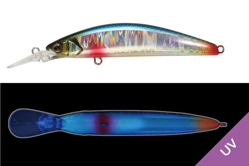 JACKALL Трехцветный GT Etchu Yukiyo Синяя спинка 72DR-F