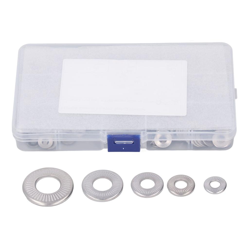 140 шт. 5 типов накатанных конических пружинных шайб из нержавеющей стали с зубчатыми краями M4 M5 M6 M8 M10