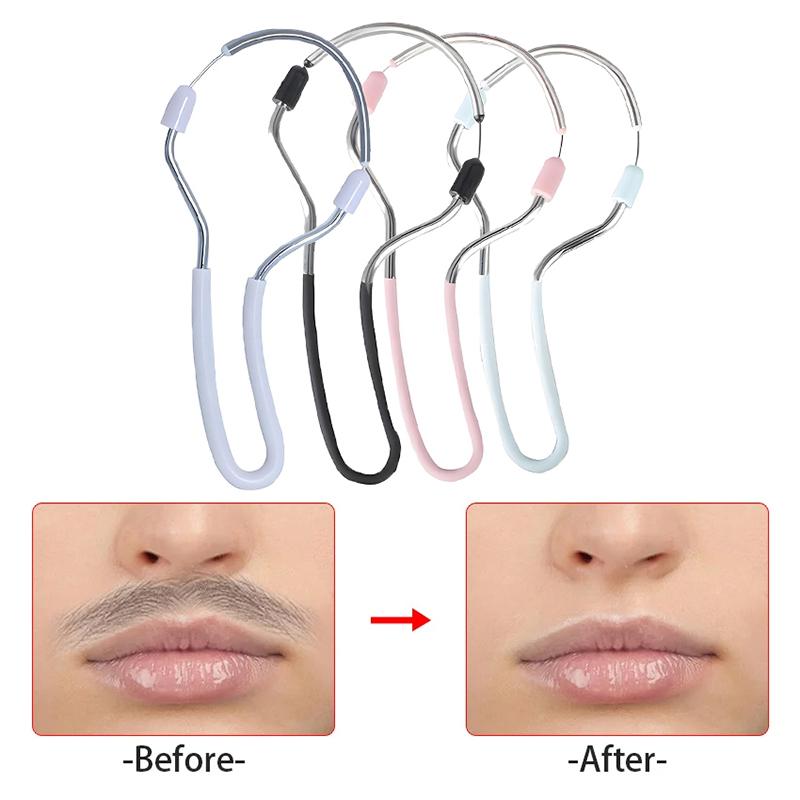 Портативный ручной эпилятор для волос, бритва для губ, инструмент для очистки лица с массажером для жировых валиков, набор для ухода за женской красотой