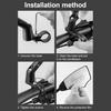 Зеркало на руль велосипеда Высокая четкость Вращение на 360 градусов Регулировка под разными углами Антибликовое Правое/Левое зеркало Зеркало заднего вида для электровелосипеда/мотоцикла