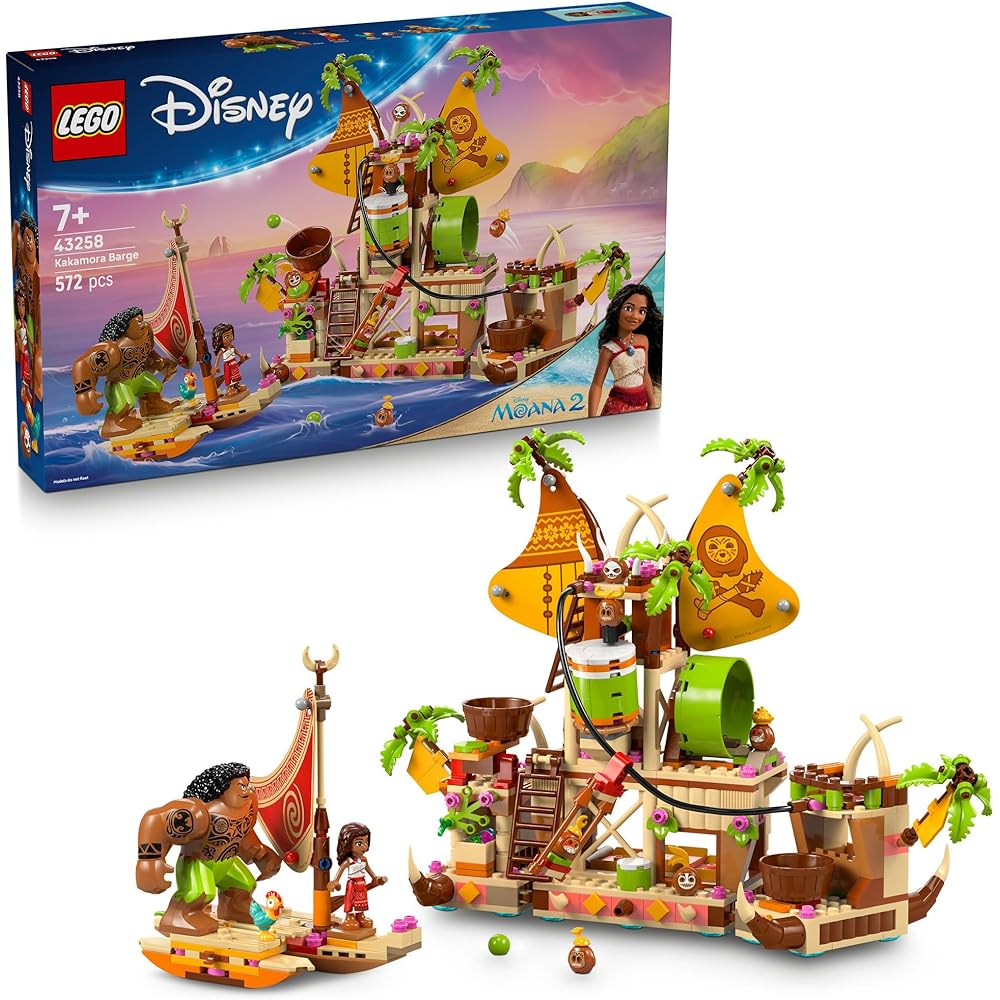 Конструктор LEGO Disney Princess Корабль Какамуры для детей 7-9 лет с фигурками и кубиками 43258