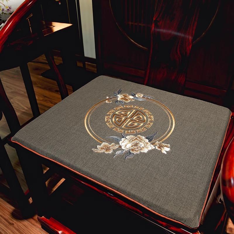 Подушка для сиденья в китайском стиле, утолщенная задняя часть, подушка для стула из красного дерева, осенне-зимний обеденный стул из цельного дерева, подушка для чайного стула, подушка для сиденья на стуле