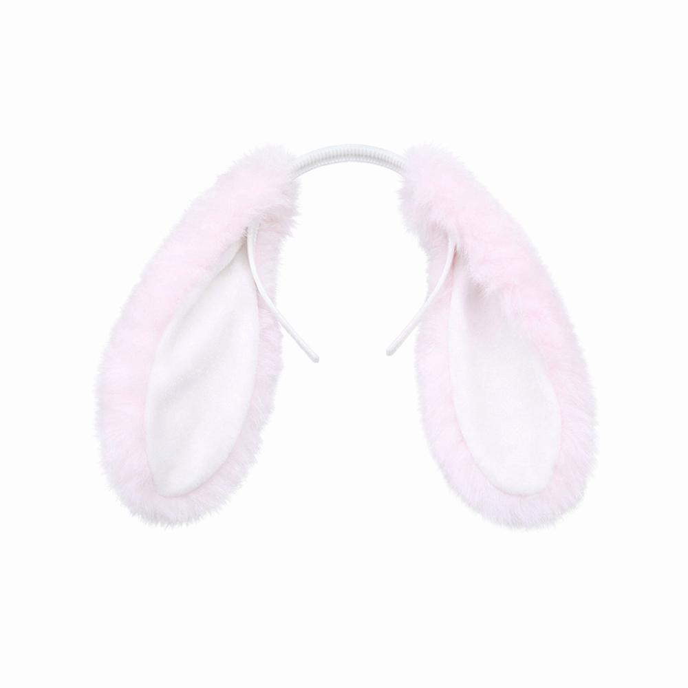 Soft Bunny Ears Headband Lop-eared Plush Headwear Elegant Easter Rabbit Hair Hoop Events