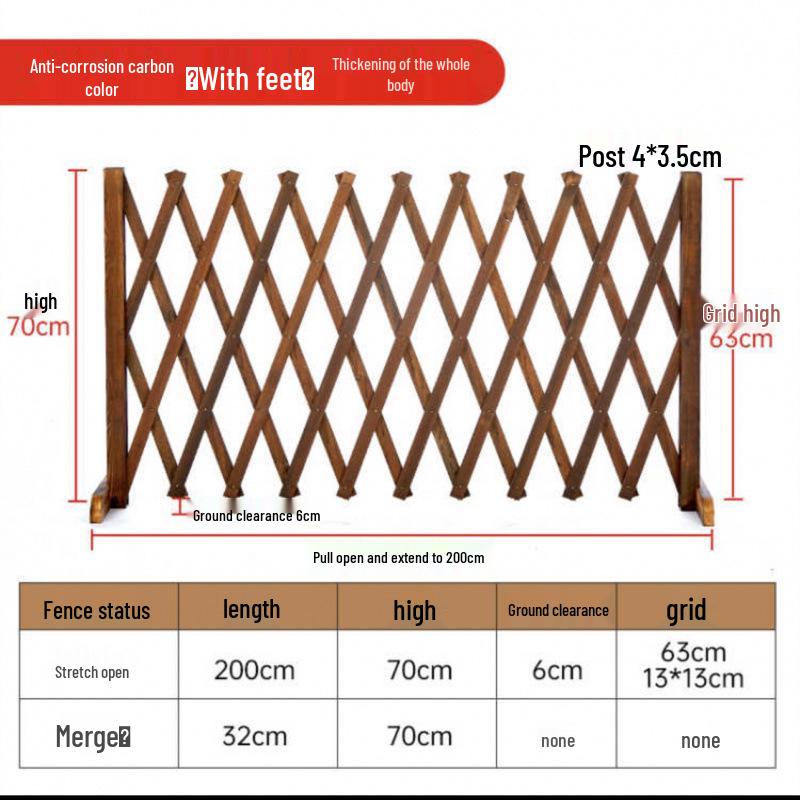 Уличный антикоррозийный раздвижной деревянный забор для сада, двора, крытого балкона и вольера для собак.