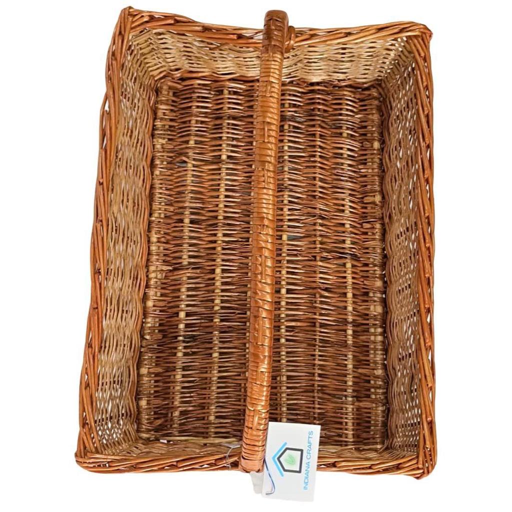 Basket with Handle Hamper Packing Chocolate Dry Fruit Wedding Cloth Packing Gifting Basket Size 18x12x5 inch.(Extra Large)